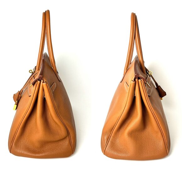 Sold on fashionreloved.com HERMES Togo Birkin 35 Gold on Gold Hardware Bag - Picture 6 of 14